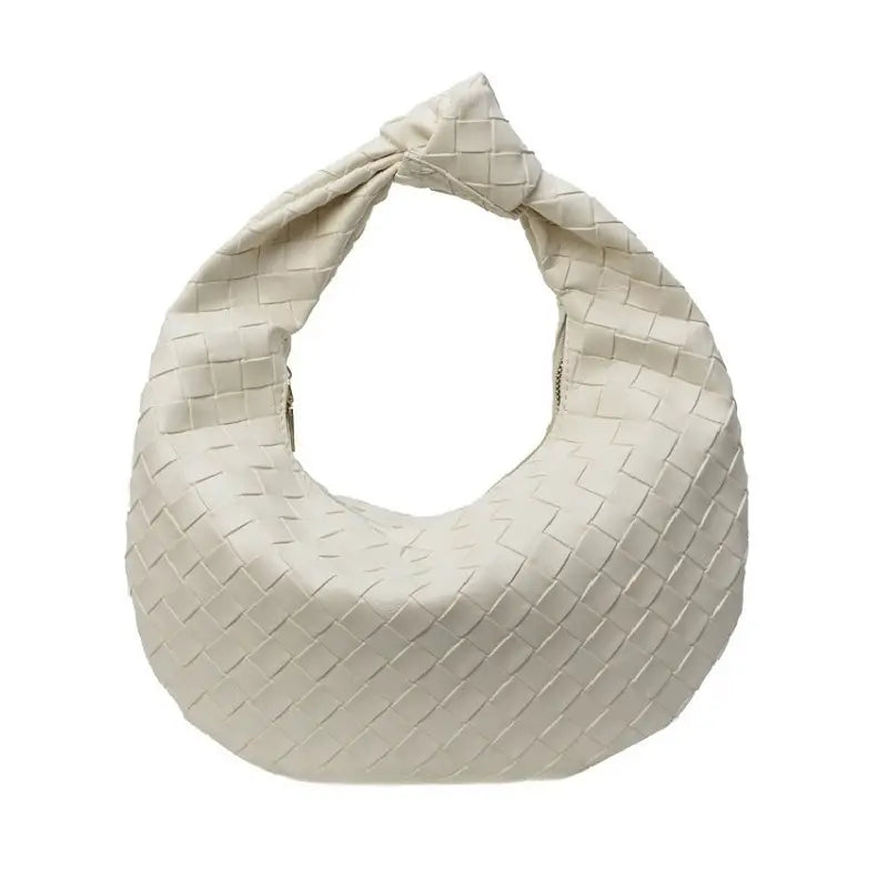 Vegan Leather Woven Purse