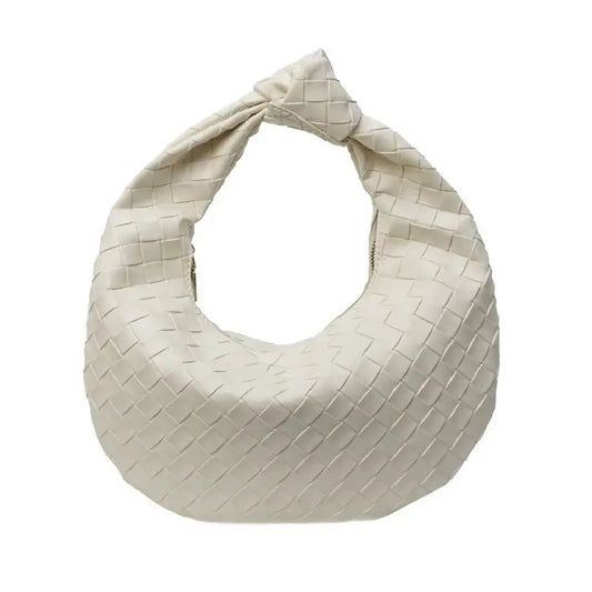 Vegan Leather Woven Purse